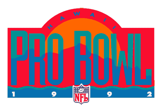 Pro Bowl 1992 Primary Logo iron on transfers for T-shirts